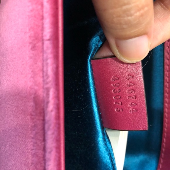❤️SOLD❤️Gucci marmont pink velvet embroidered bag - Picture 8 of 8
